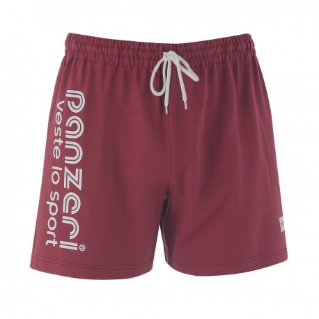 Short Bordeaux / Blanc " Panzeri "