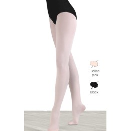 Collant de danse rose avec pieds - Sansha