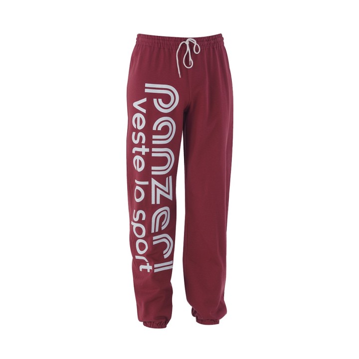 Pantalon Bordeaux / Blanc " Panzeri "