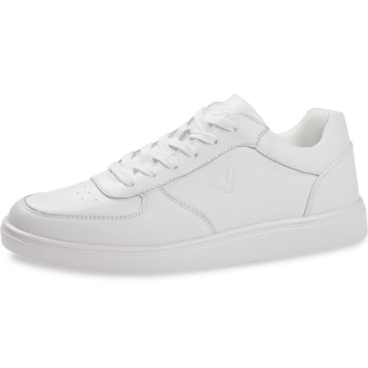 Sneakers blanche en cuir " Diamant "